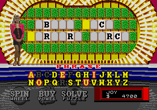 Скриншот игры Wheel of Fortune